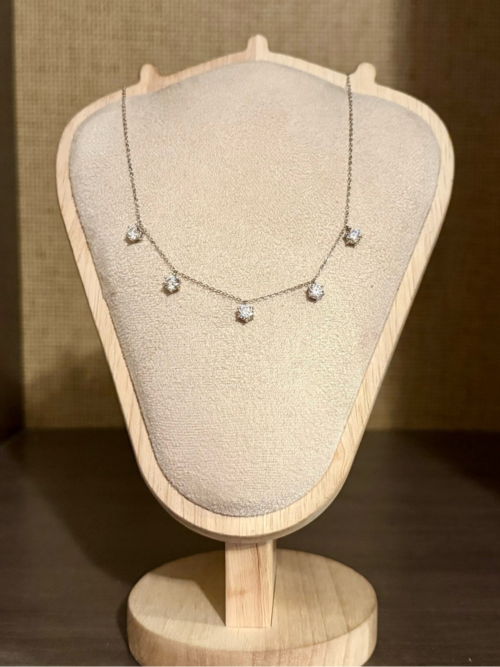 .925 Solid Sterling Silver 2.5 Carat Moissanite Necklace